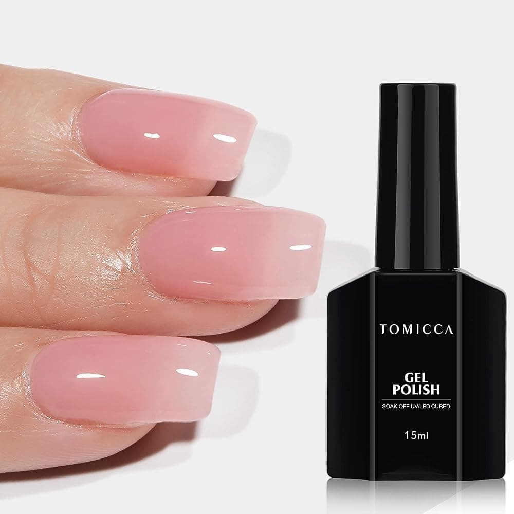 TOMICCA Vernis à ongles gel UV rose transparent