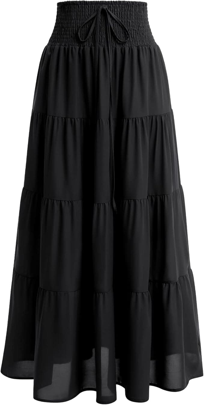 En solde: jupe longue en mousseline