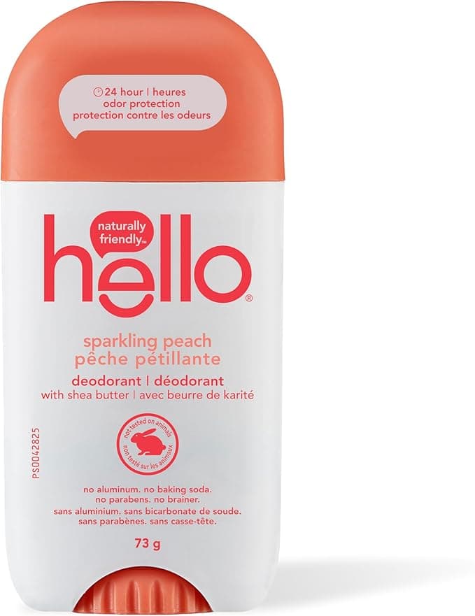 Déodorant naturel au beurre de karité Sparkling Peach de Hello