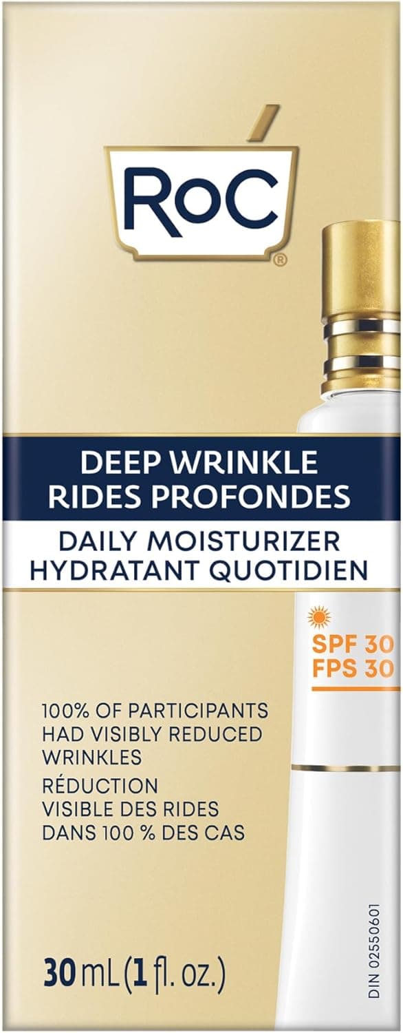 Hydratant quotidien rides profondes + FPS 30, RoC Skincare