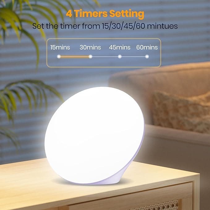 Lampe de luminothérapie, 10 000 lux avec contrôle tactile