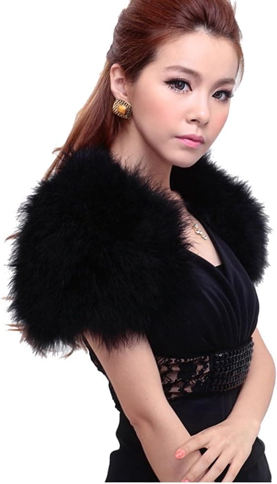 Cape en plumes sur Amazon