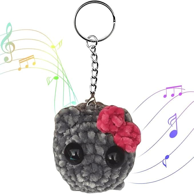 Porte-clés hamster triste