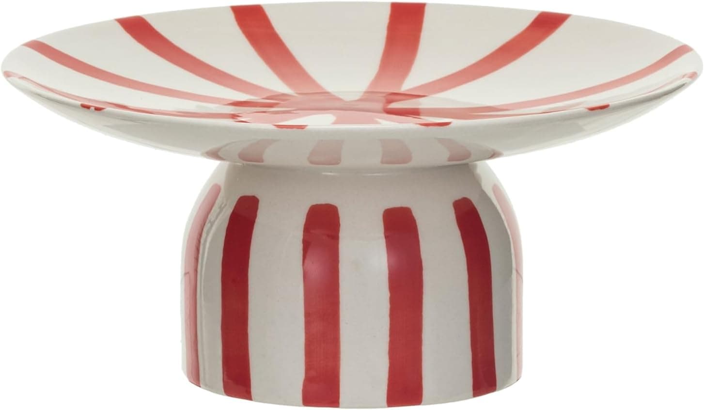Piédestal en grès peint à la main, Creative Co-Op 