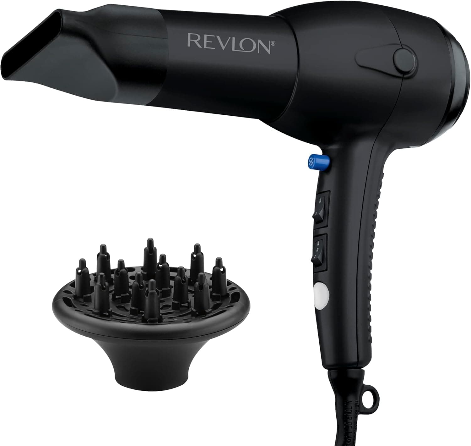 Revlon RV544FBLK Sèche-cheveux avec diffuseur Advanced Ionic Technology