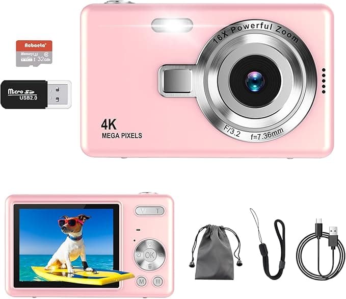 Mini appareil photo numérique 4K