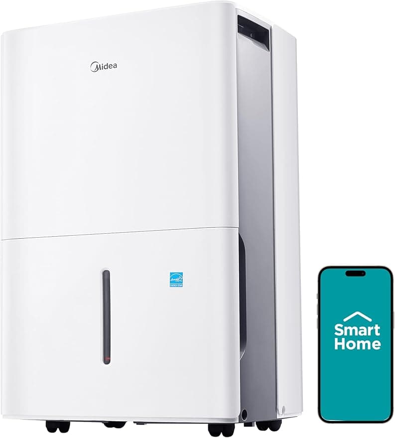 Midea - Déshumidificateur 50 pint Wi-Fi 4500 pi²