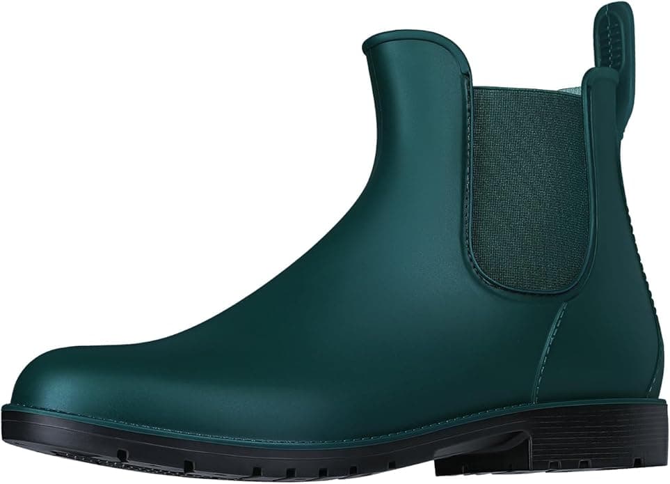 Bottines de pluie Chelsea vert