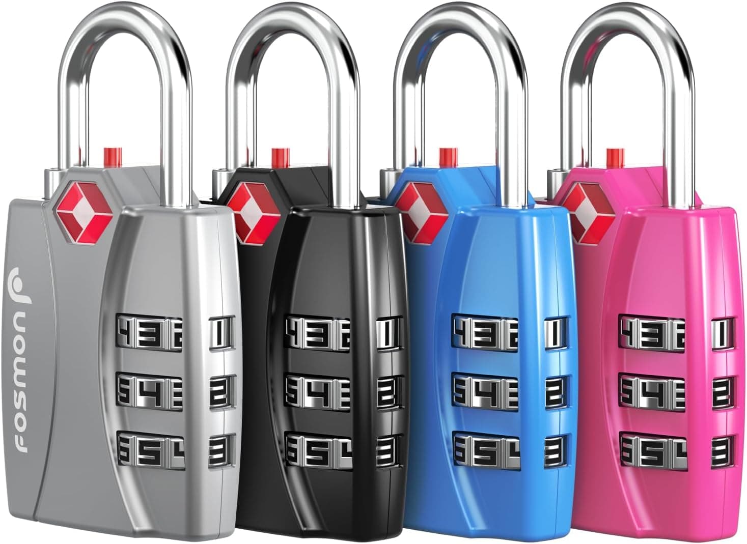 Lot de 4 cadenas à combinaison