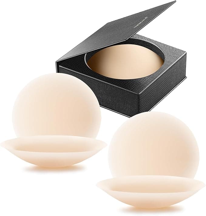 Lot de 2 paires de cache-tétons ultra fins en silicone