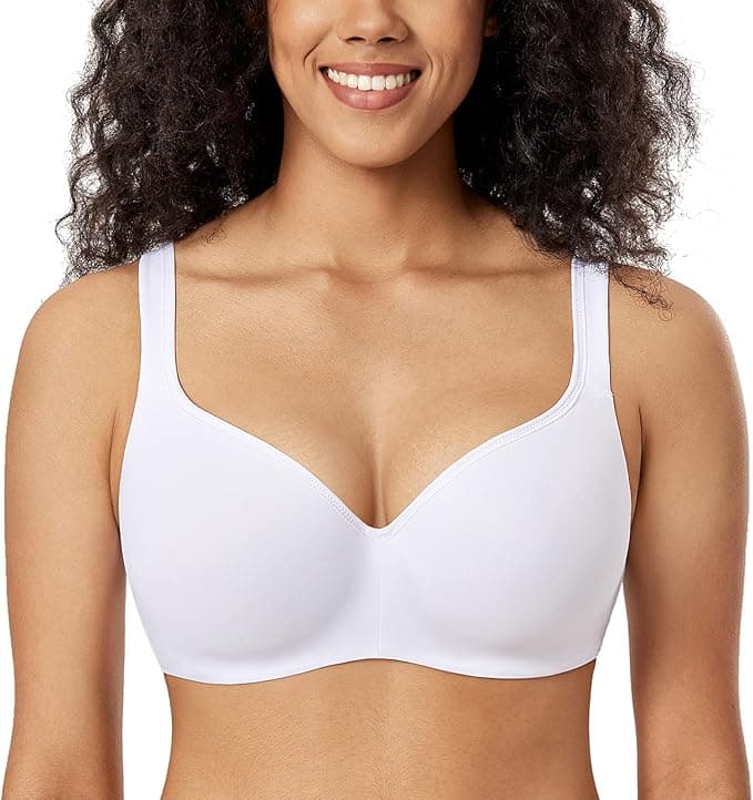 Soutien-gorge à balconnet pour femme, DELIMIRA, blanc