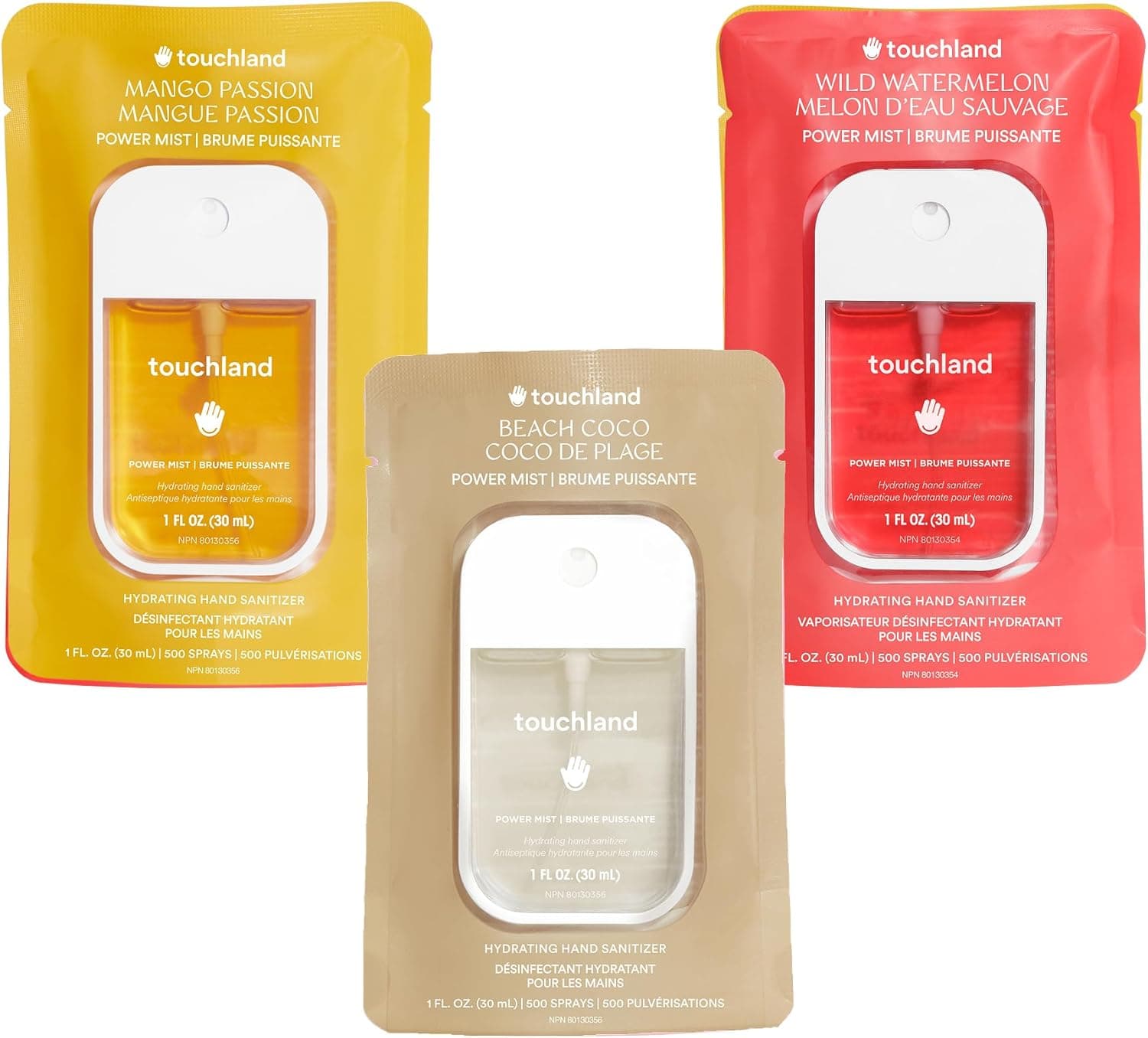 Lot de 3 vaporisateurs désinfectants