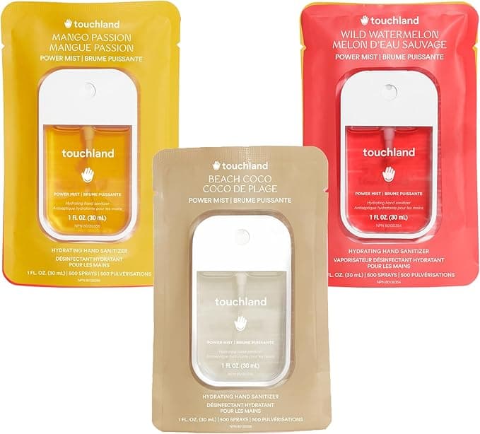 Lot de 3 vaporisateurs désinfectants Touchland