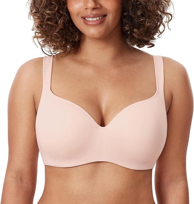 Soutien-gorge à balconnet pour femme, DELIMIRA, rose