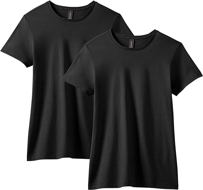 Gildan Lot de 2 t-shirts en coton doux