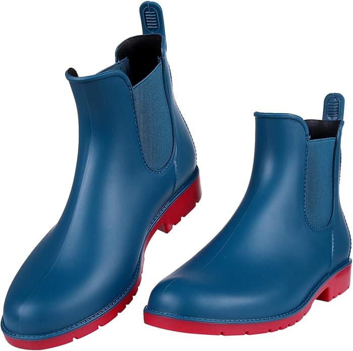 Bottines de pluie Chelsea bicolore