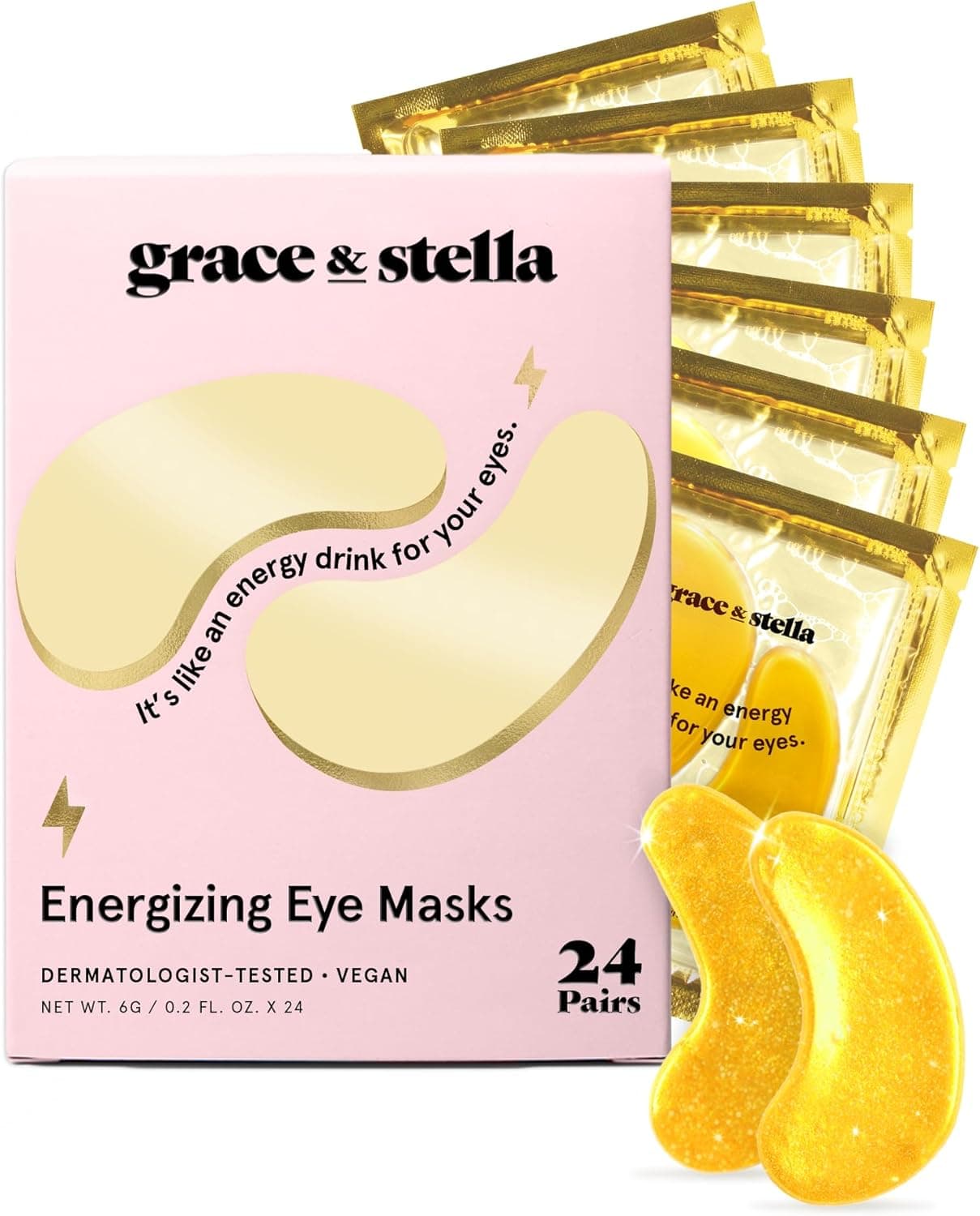 Lot de 24 masques pour les yeux, Grace and Stella