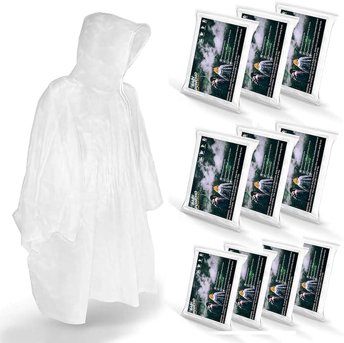 Lot de 10 ponchos de pluie