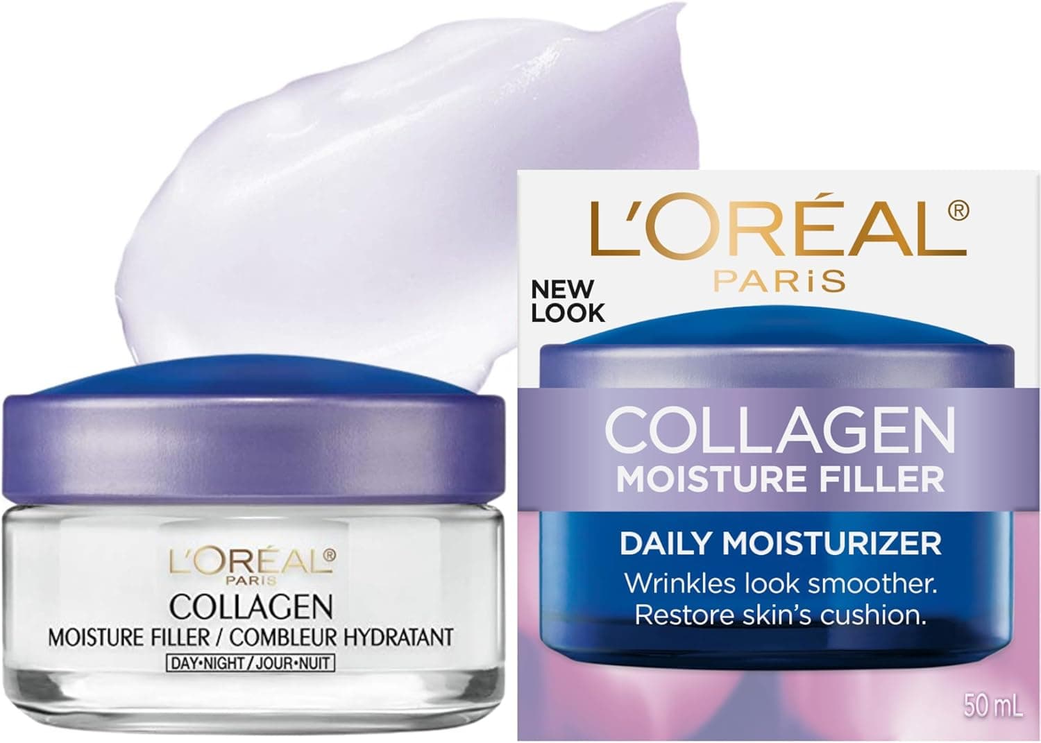 Crème hydratante au collagène jour et nuit pour le visage, L'Oréal Paris 