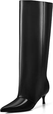 Bottes hautes avec fausses guêtres, Amazon (en solde)