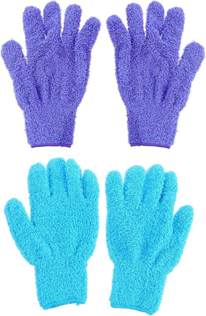 Lot de 4 gants de nettoyage pour plantes vertes