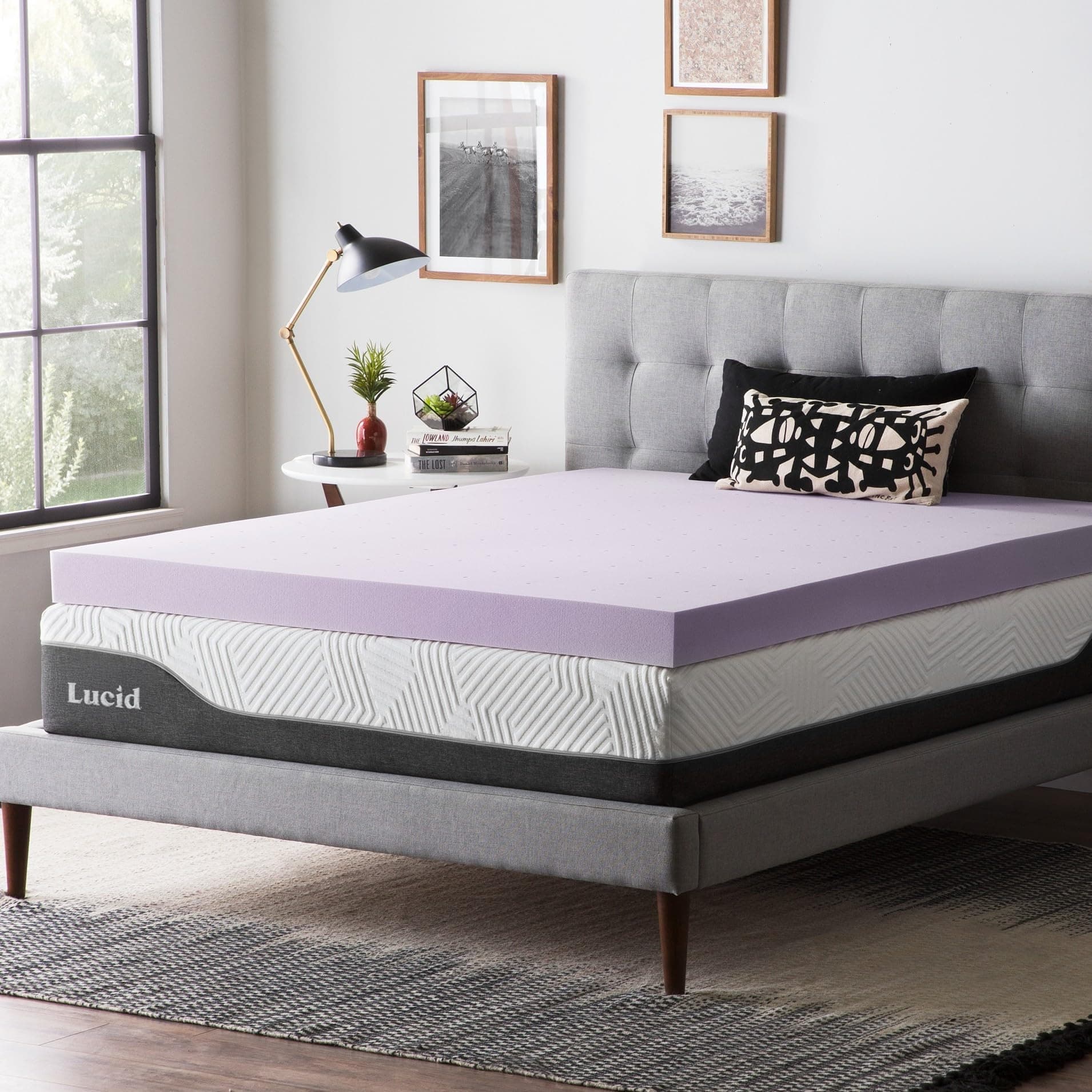 LUCID Surmatelas mousse 10,2 cm