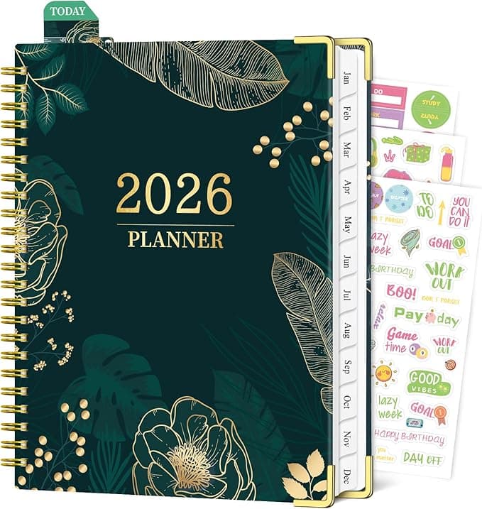 Planificateur 2026, hebdomadaire et mensuel sur Amazon