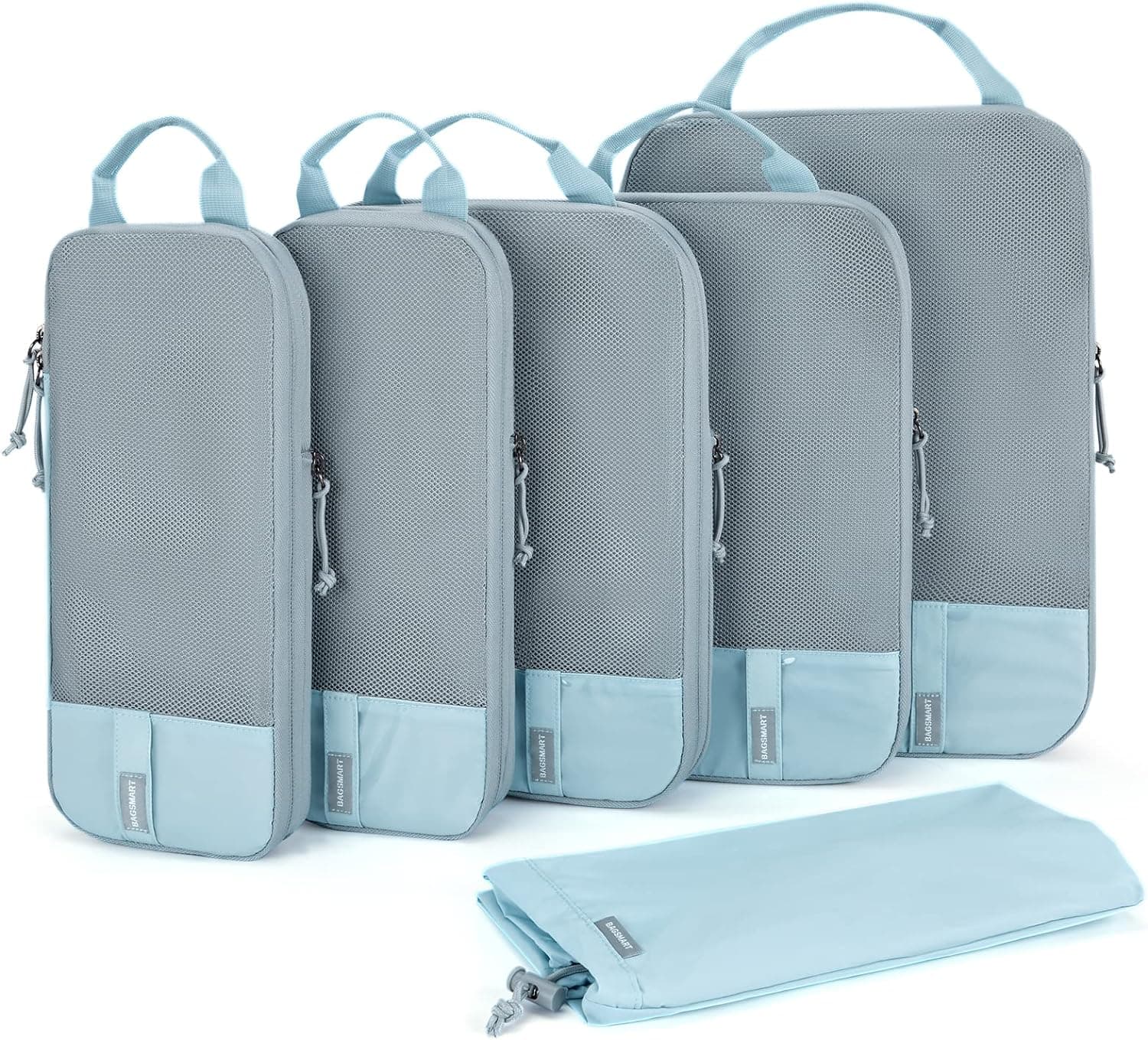 Lot de 6 cubes de compression pour valises