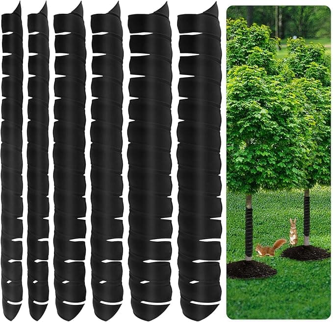 Lot de 6 protections de tronc d'arbre en spirale contre les lapins et les rongeurs