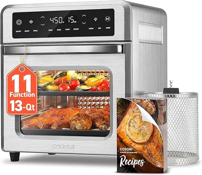 Friteuse COSORI 11-en-1, 13QT, rotisserie, griller, cuire