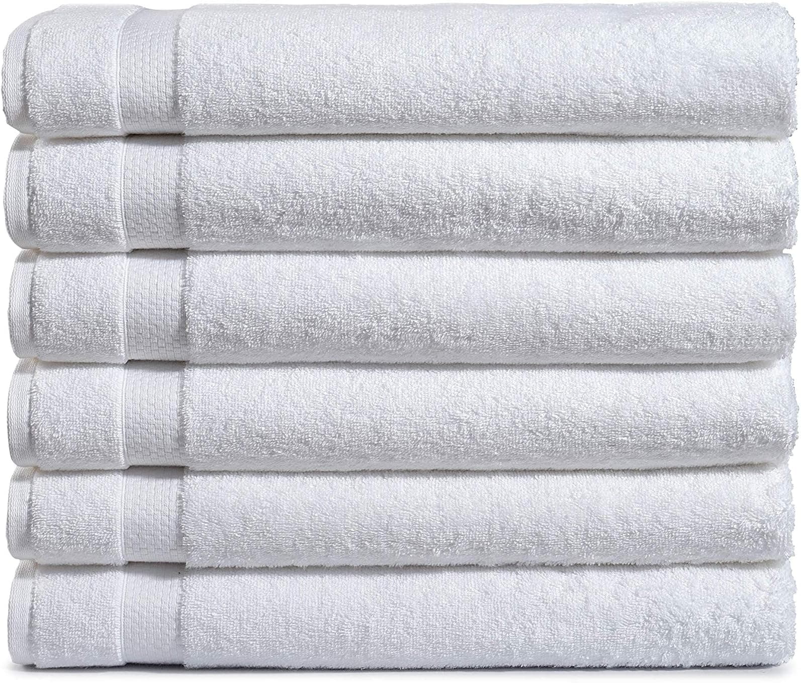 Lot 6 serviettes bain Coton