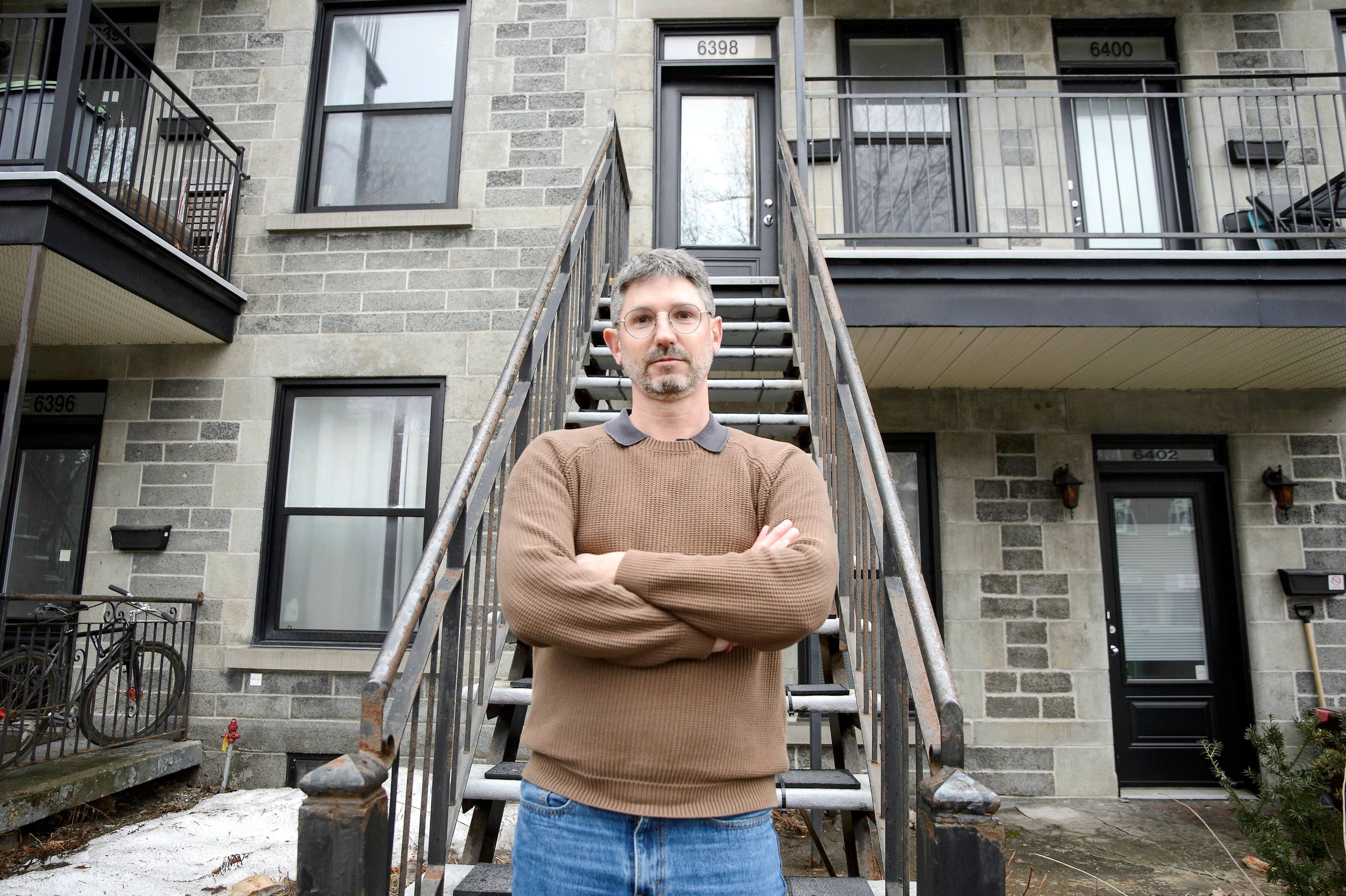 Nicolas Andrieu, père de deux enfants. Il a reçu une augmentation de 150$ de loyer pour 2025.
BEN PELOSSE / LE JOURNAL DE MONTRÉAL