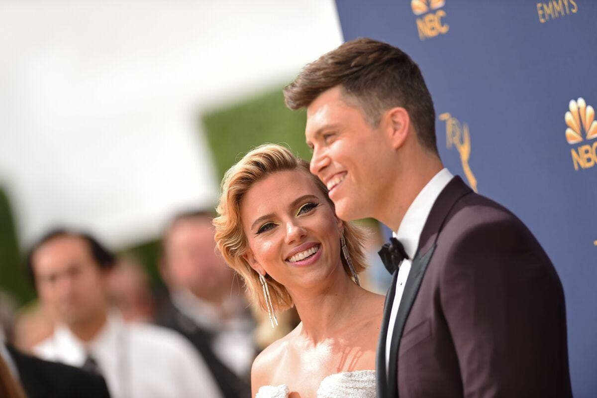 Scarlett Johansson et Colin Jost