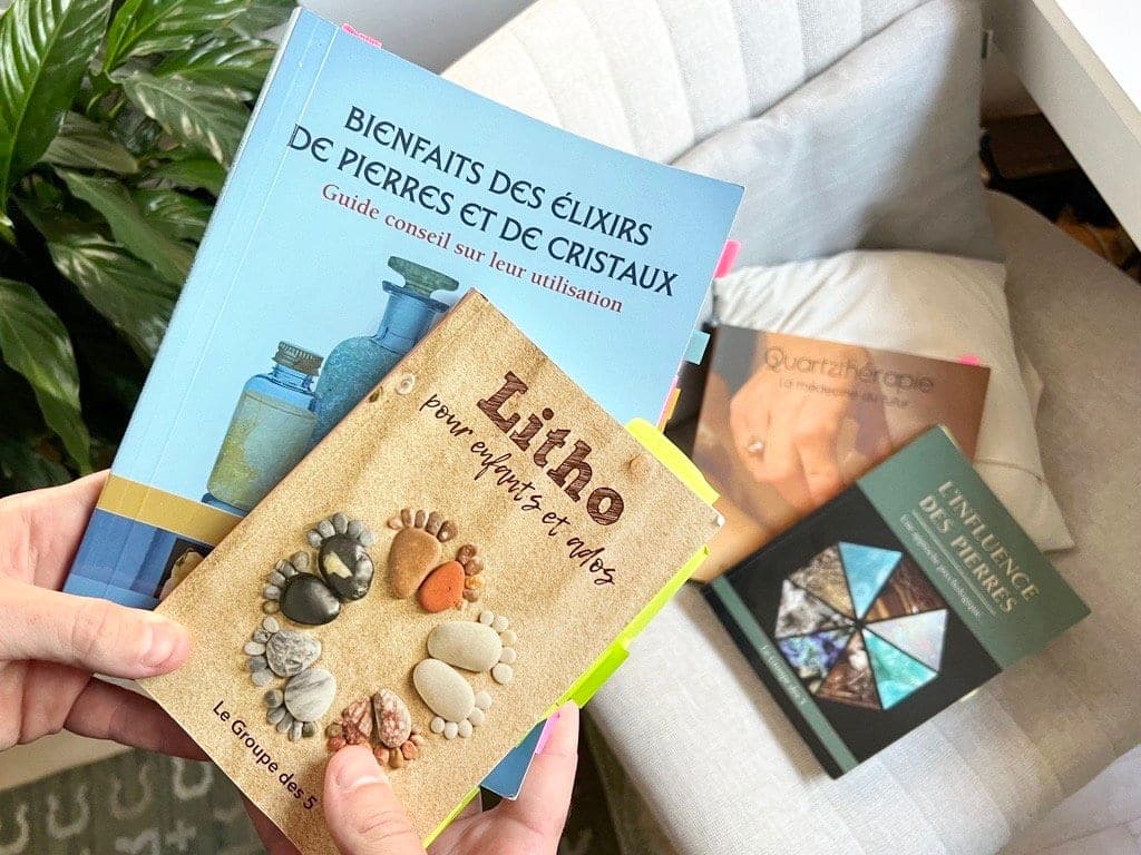 Les Éditions Paume de Saint-Germain publient notamment les livres «Bienfaits des élixirs de pierres et de cristaux» et  «Litho pour enfants et ados».
