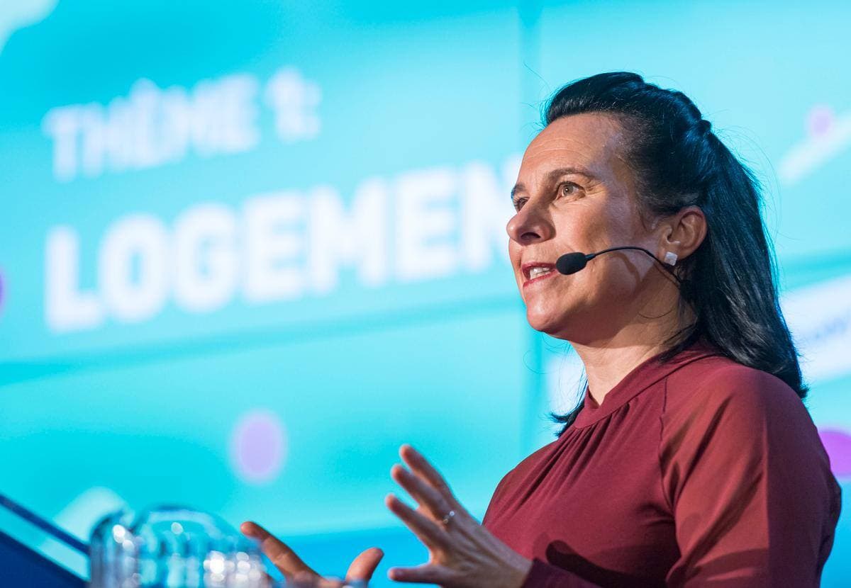 La cheffe de Projet Montréal et mairesse sortante, Valérie Plante