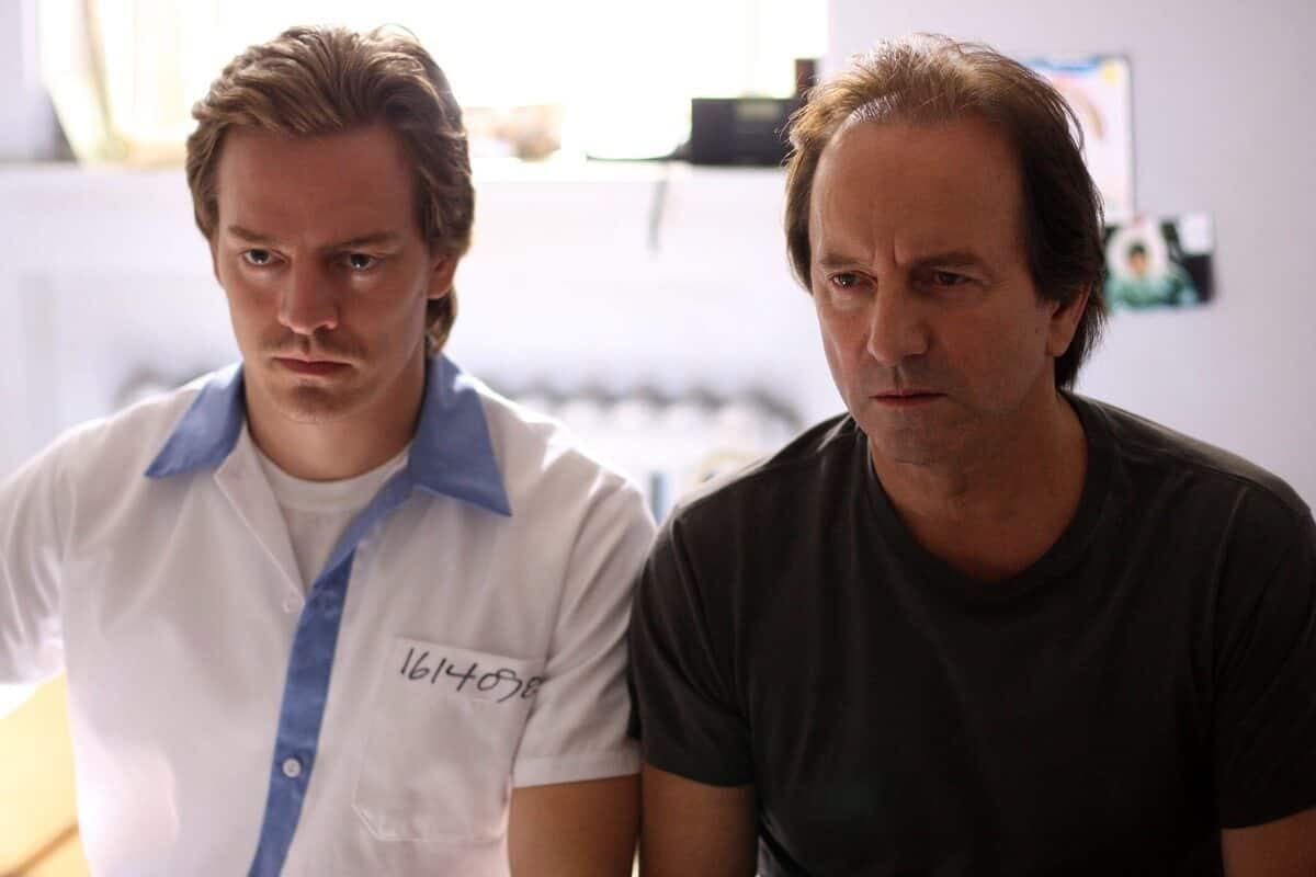 Maxime Le Flaguais et son père Michel Côté lors du tournage du film Piché: entre ciel et terre.