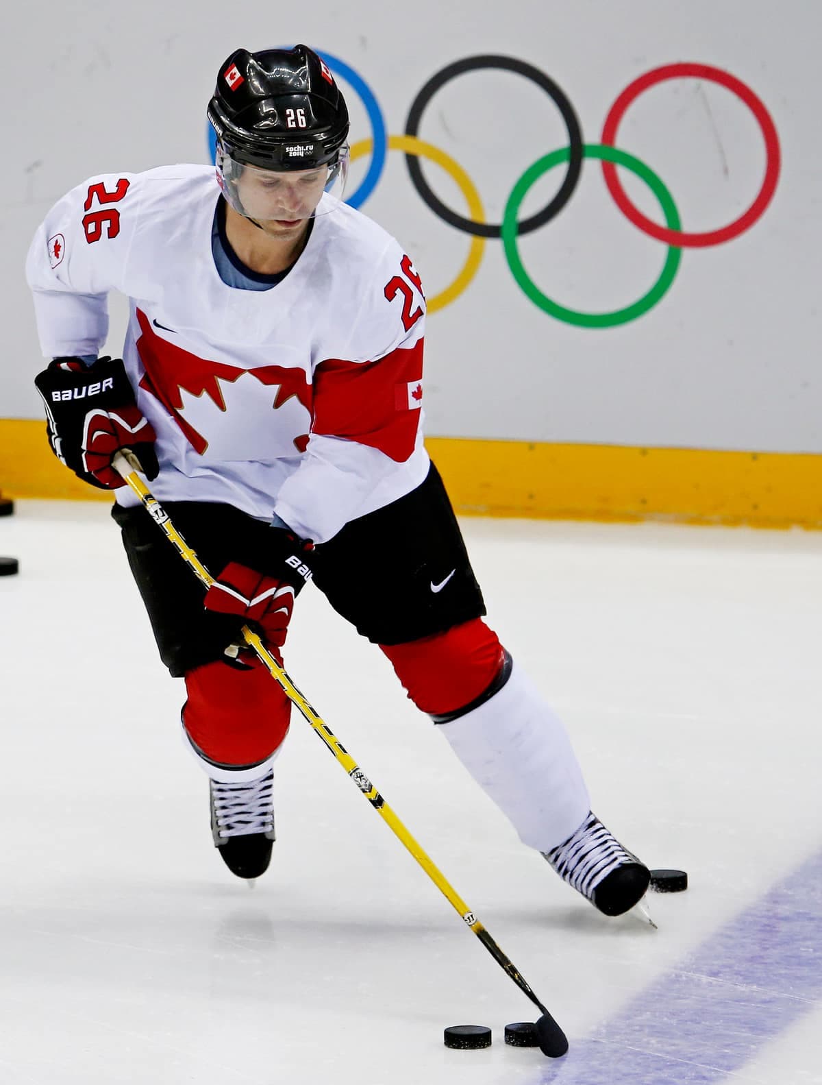 Martin St-Louis faisait partie de l’équipe canadienne aux Jeux olympiques de Sotchi, en 2014.