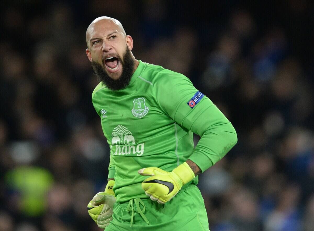 Tim Howard avec Everton en 2015.