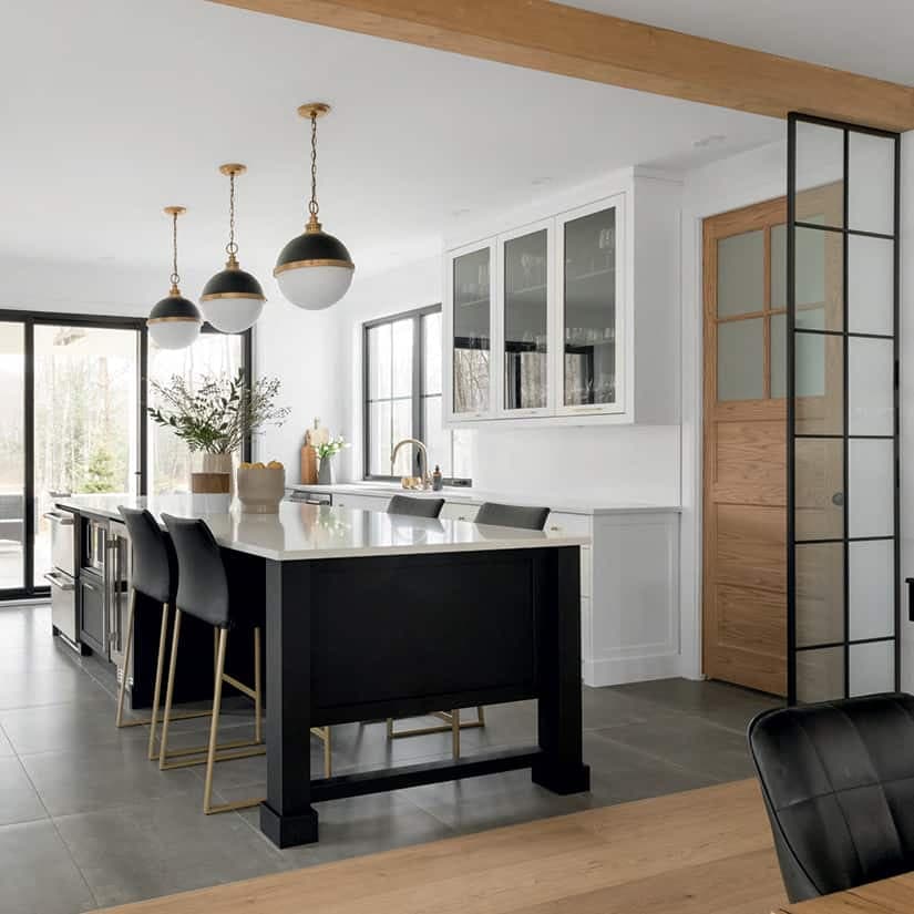 Une maison moderne à l'ambiance farmhouse