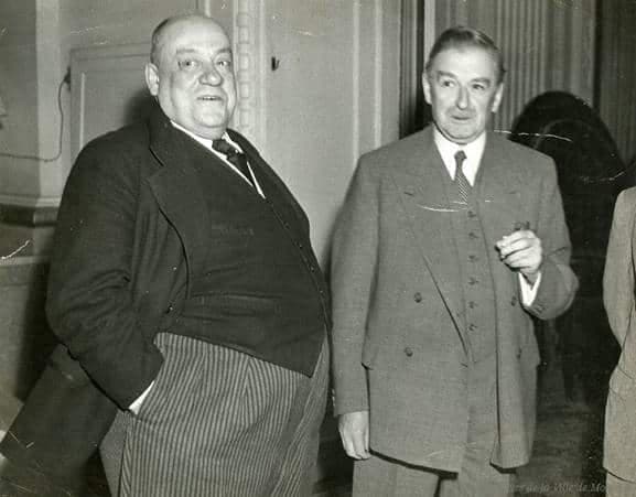 Duplessis en compagnie de Camilien Houde.