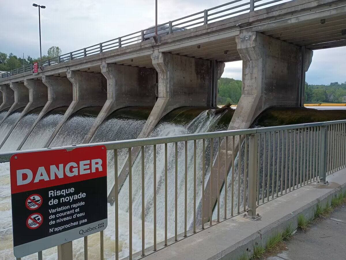 Un pêcheur s’est noyé tout près du barrage Sartigan, à Saint-Georges, la semaine dernière.
