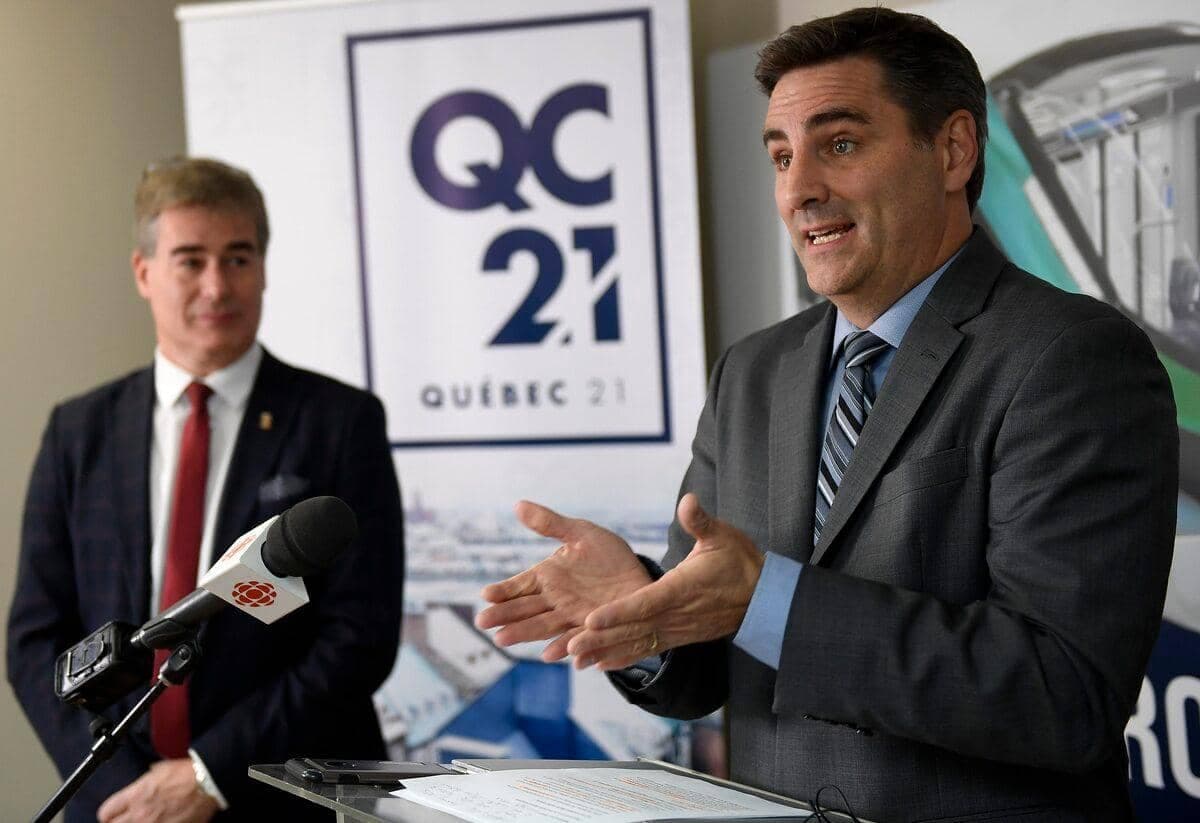 Le chef de Québec 21, Jean-François Gosselin