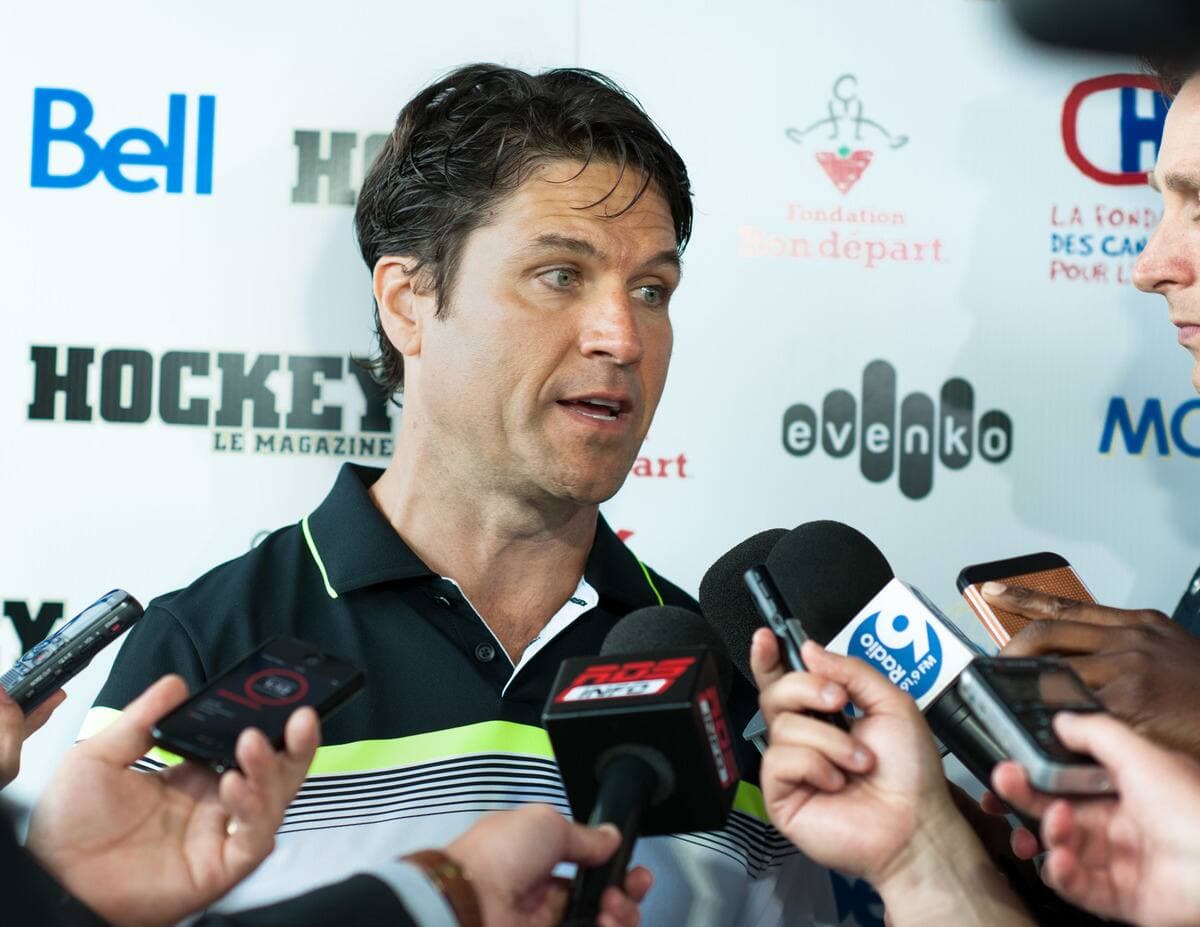 L'agent de joueurs Pat Brisson lors du tournoi de golf de Michel Therrien, en 2015.
