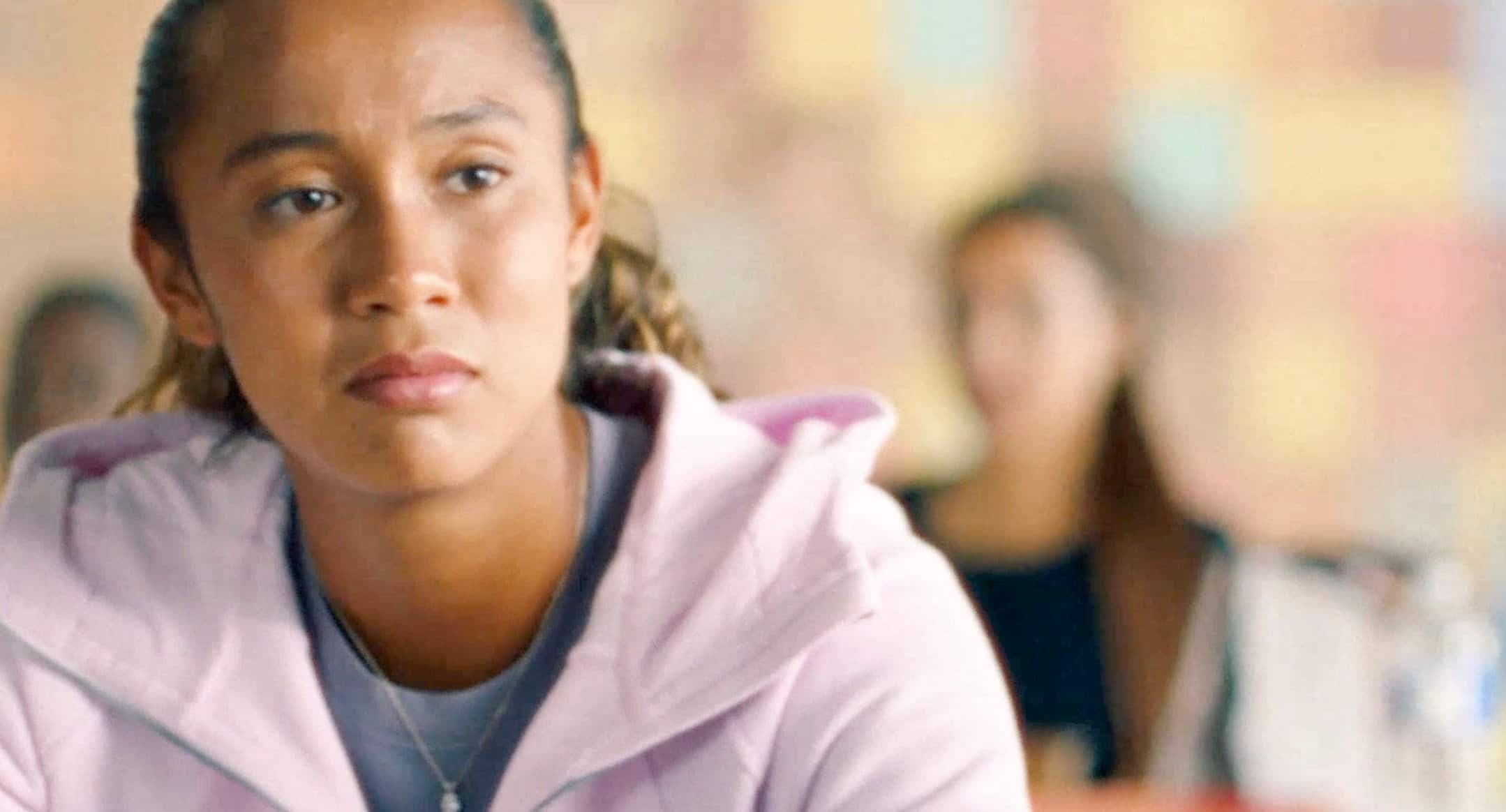 Leylah Fernandez dans la campagne publicitaire «Le moment boîte à lunch» de Ritz Canada, en novembre 2023.