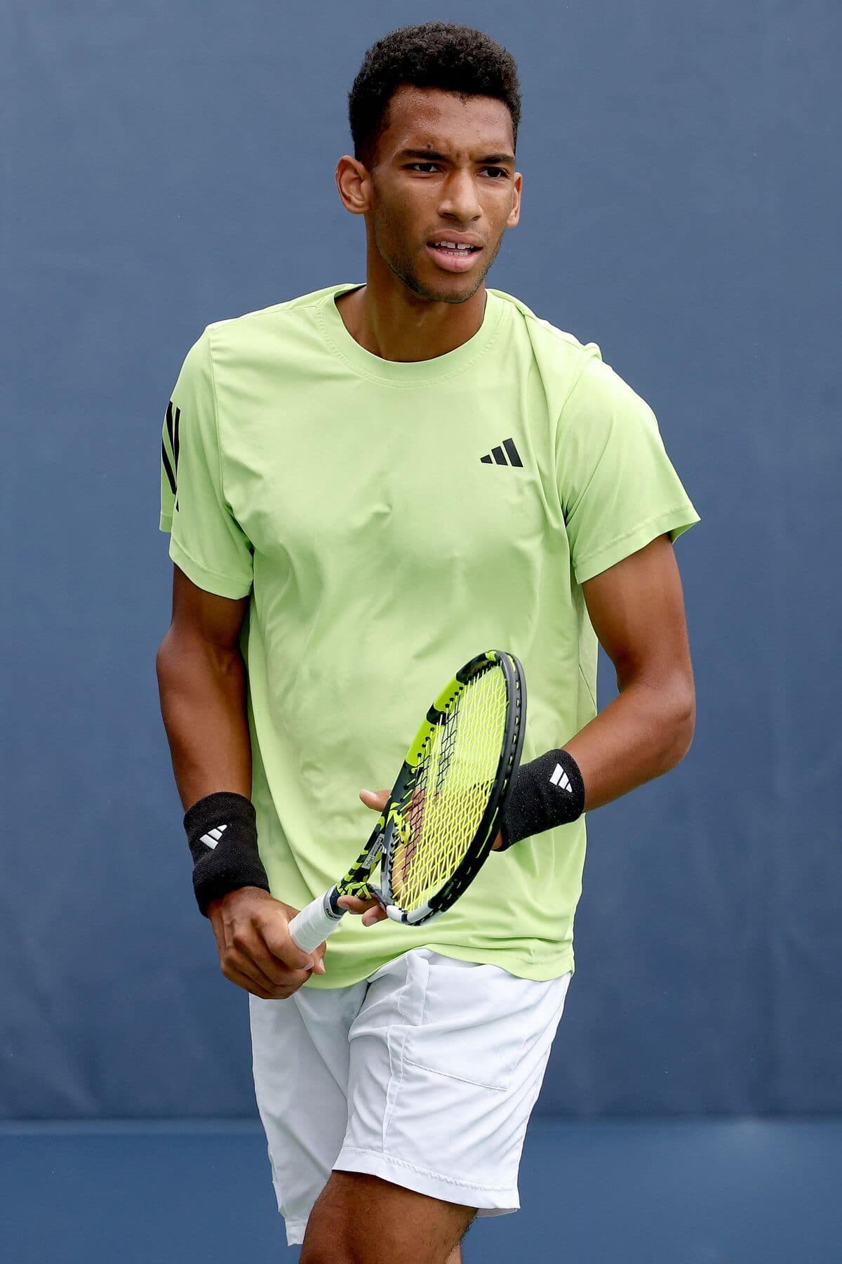Félix Auger-Aliassime en août dernier, en préparation pour le US Open.