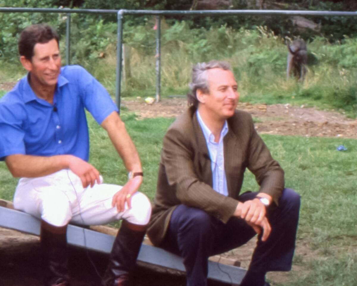 Le roi Charles III et le prince Édouard d'Anhalt, photographiés ici à l'été 1987.