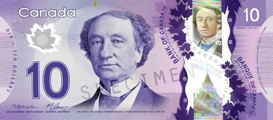 John A. Macdonald orne encore aujourd’hui nos billets de 10 $.