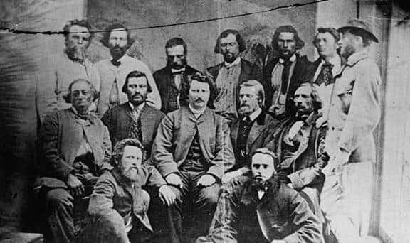 Louis Riel et son gouvernement provisoire de 1871.