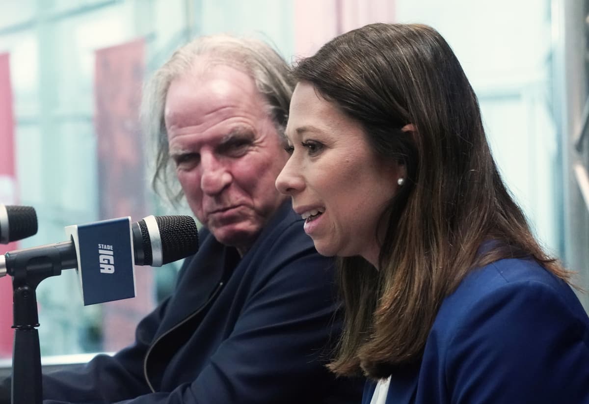 Valérie Tétreault en compagnie d'Eugène Lapierre.