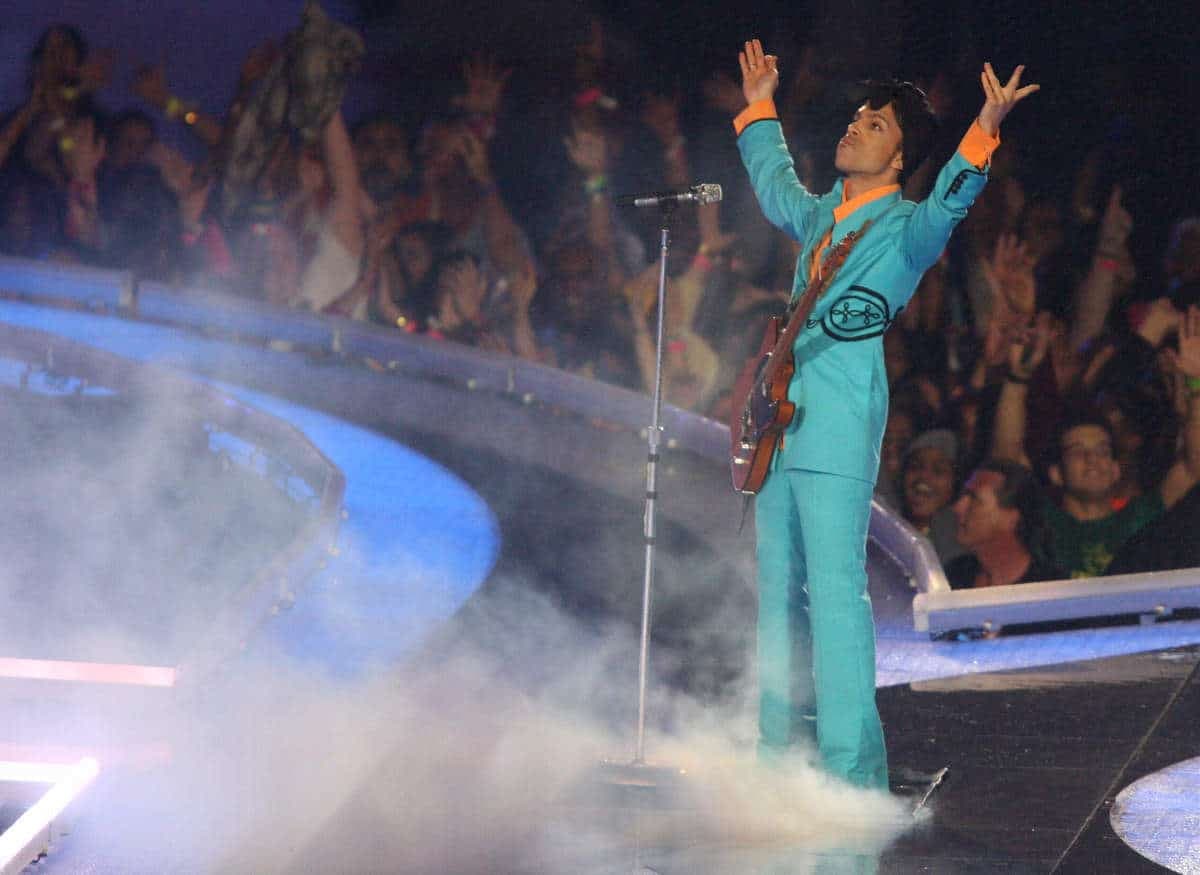 Prince au Super Bowl XLI. Un moment marquant dans l’histoire de la NFL.